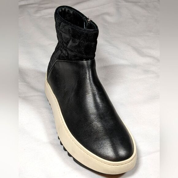 New Aquatalia Alayna Leather & Suede Ankle Side Zip Boots Made in Italy Size 8 - Picture 13 of 14